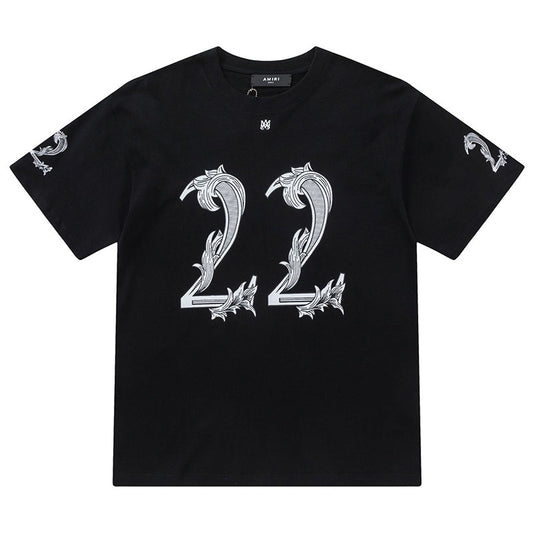 Amiri Fashion Printed Crewneck T-Shirt