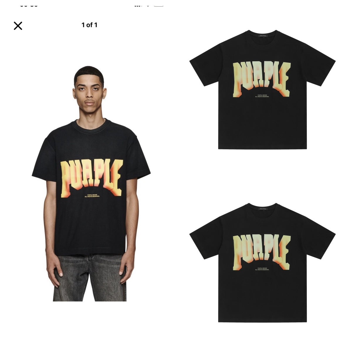 Purple Brand Fashion T-Shirt